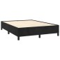 vidaXL Cama box spring con colchón terciopelo negro 140x200 cm vidaXL Cama box spring con colchón terciopelo negro 140x200 cm