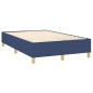 vidaXL Cama box spring con colchón y LED tela azul 120x200 cm vidaXL Cama box spring con colchón y LED tela azul 120x200 cm