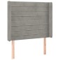 vidaXL Cama box spring colchón y LED terciopelo gris claro 80x200 cm vidaXL Cama box spring colchón y LED terciopelo gris claro 80x200 cm