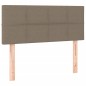 vidaXL Cama box spring con colchón tela gris taupe 120x200 cm vidaXL Cama box spring con colchón tela gris taupe 120x200 cm