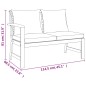 vidaXL Juego comedor jardín con cojines 11 piezas madera maciza acacia vidaXL Juego comedor jardín con cojines 11 piezas madera maciza acacia