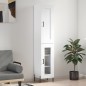 vidaXL Aparador alto madera contrachapada blanco 34,5x34x180 cm vidaXL Aparador alto madera contrachapada blanco 34,5x34x180 cm