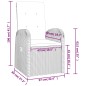 vidaXL Set comedor jardín 7 pzas y cojines ratán sintético gris vidaXL Set comedor jardín 7 pzas y cojines ratán sintético gris
