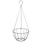 vidaXL Soportes para cestas colgantes con maceteros 4 uds acero negro vidaXL Soportes para cestas colgantes con maceteros 4 uds acero negro