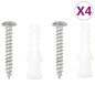 vidaXL Soportes para cestas colgantes con maceteros 4 uds acero negro vidaXL Soportes para cestas colgantes con maceteros 4 uds acero negro