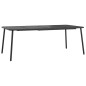 vidaXL Juego de comedor de jardín 9 piezas acero gris antracita vidaXL Juego de comedor de jardín 9 piezas acero gris antracita