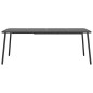 vidaXL Juego de comedor de jardín 9 piezas acero gris antracita vidaXL Juego de comedor de jardín 9 piezas acero gris antracita