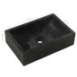 vidaXL Mueble tocador madera maciza teca con lavabos de mármol negro vidaXL Mueble tocador madera maciza teca con lavabos de mármol negro