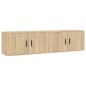 vidaXL Muebles para TV de pared 2 uds roble Sonoma 80x34,5x40 cm vidaXL Muebles para TV de pared 2 uds roble Sonoma 80x34,5x40 cm