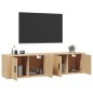 vidaXL Muebles para TV de pared 2 uds roble Sonoma 80x34,5x40 cm vidaXL Muebles para TV de pared 2 uds roble Sonoma 80x34,5x40 cm