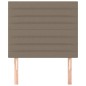 vidaXL Cabeceros 2 unidades tela gris taupe 80x5x78/88 cm