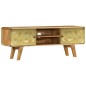 vidaXL Mueble para TV de madera de mango maciza 120x30x45 cm