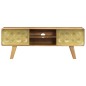 vidaXL Mueble para TV de madera de mango maciza 120x30x45 cm