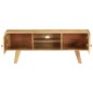 vidaXL Mueble para TV de madera de mango maciza 120x30x45 cm