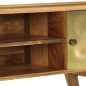 vidaXL Mueble para TV de madera de mango maciza 120x30x45 cm
