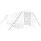 vidaXL Invernadero con estructura de acero blanco 12 m² 6x2x2 m vidaXL Invernadero con estructura de acero blanco 12 m² 6x2x2 m