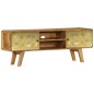 vidaXL Mueble para TV de madera de mango maciza 120x30x45 cm