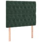 vidaXL Cama box spring con colchón terciopelo verde oscuro 90x190 cm vidaXL Cama box spring con colchón terciopelo verde oscuro 90x190 cm