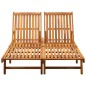 vidaXL Tumbona de jardín para 2 personas madera maciza de acacia vidaXL Tumbona de jardín para 2 personas madera maciza de acacia
