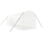 vidaXL Invernadero con estructura de acero blanco 12 m² 6x2x2 m vidaXL Invernadero con estructura de acero blanco 12 m² 6x2x2 m