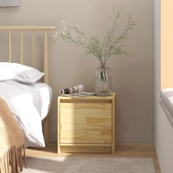 vidaXL Mesita de noche madera maciza de pino 40x30,5x40 cm