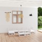 vidaXL Juego de muebles de jardín 9 piezas madera maciza de pino vidaXL Juego de muebles de jardín 9 piezas madera maciza de pino