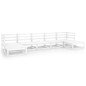 vidaXL Juego de muebles de jardín 7 piezas madera maciza de pino vidaXL Juego de muebles de jardín 7 piezas madera maciza de pino