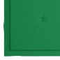 vidaXL Sillas de comedor 4 uds madera maciza de teca con cojines verde vidaXL Sillas de comedor 4 uds madera maciza de teca con cojines verde