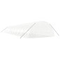 vidaXL Invernadero con estructura de acero blanco 132 m² 22x6x2,85 m vidaXL Invernadero con estructura de acero blanco 132 m² 22x6x2,85 m