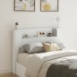 vidaXL Cabecero de cama con luz LED blanco 140x16,5x103,5 cm vidaXL Cabecero de cama con luz LED blanco 140x16,5x103,5 cm