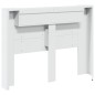 vidaXL Cabecero de cama con luz LED blanco 140x16,5x103,5 cm vidaXL Cabecero de cama con luz LED blanco 140x16,5x103,5 cm