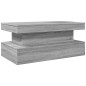 vidaXL Mesa de centro con luces LED gris Sonoma 90x50x40 cm vidaXL Mesa de centro con luces LED gris Sonoma 90x50x40 cm