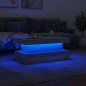 vidaXL Mesa de centro con luces LED gris Sonoma 90x50x40 cm vidaXL Mesa de centro con luces LED gris Sonoma 90x50x40 cm