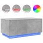 vidaXL Mesa de centro con luces LED gris hormigón 90x50x40 cm vidaXL Mesa de centro con luces LED gris hormigón 90x50x40 cm