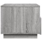 vidaXL Mesa de centro con luces LED gris Sonoma 50x49x40 cm vidaXL Mesa de centro con luces LED gris Sonoma 50x49x40 cm