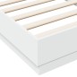 vidaXL Estructura de cama madera de ingeniería blanca 90x190 cm