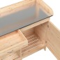 vidaXL Mesa para macetas con armario madera de abeto 110,5x45x124,5 cm vidaXL Mesa para macetas con armario madera de abeto 110,5x45x124,5 cm