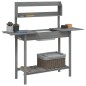 vidaXL Mesa para macetas con fregadero abeto gris 147,5x44x139,5 cm vidaXL Mesa para macetas con fregadero abeto gris 147,5x44x139,5 cm