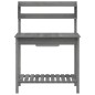 vidaXL Mesa para macetas con fregadero abeto gris 147,5x44x139,5 cm vidaXL Mesa para macetas con fregadero abeto gris 147,5x44x139,5 cm