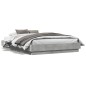 vidaXL Estructura de cama madera de ingeniería gris hormigón 140x190cm vidaXL Estructura de cama madera de ingeniería gris hormigón 140x190cm