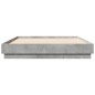 vidaXL Estructura de cama madera de ingeniería gris hormigón 140x190cm vidaXL Estructura de cama madera de ingeniería gris hormigón 140x190cm