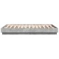 vidaXL Estructura de cama madera de ingeniería gris hormigón 140x190cm vidaXL Estructura de cama madera de ingeniería gris hormigón 140x190cm