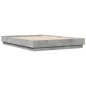 vidaXL Estructura de cama madera de ingeniería gris hormigón 140x190cm vidaXL Estructura de cama madera de ingeniería gris hormigón 140x190cm