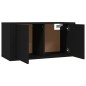 vidaXL Muebles para TV de pared 2 uds negro 80x34,5x40 cm vidaXL Muebles para TV de pared 2 uds negro 80x34,5x40 cm