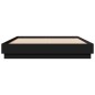 vidaXL Estructura de cama madera de ingeniería negra 140x190 cm vidaXL Estructura de cama madera de ingeniería negra 140x190 cm