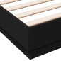 vidaXL Estructura de cama madera de ingeniería negra 140x190 cm vidaXL Estructura de cama madera de ingeniería negra 140x190 cm