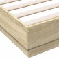 vidaXL Estructura de cama madera de ingeniería roble Sonoma 120x200 cm vidaXL Estructura de cama madera de ingeniería roble Sonoma 120x200 cm