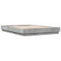 vidaXL Estructura de cama madera de ingeniería gris hormigón 140x200cm vidaXL Estructura de cama madera de ingeniería gris hormigón 140x200cm