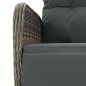 vidaXL Set comedor jardín 9 pzas y cojines ratán sintético gris vidaXL Set comedor jardín 9 pzas y cojines ratán sintético gris