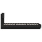 vidaXL Estructura cama con cabecero madera ingeniería negro 90x200 cm vidaXL Estructura cama con cabecero madera ingeniería negro 90x200 cm